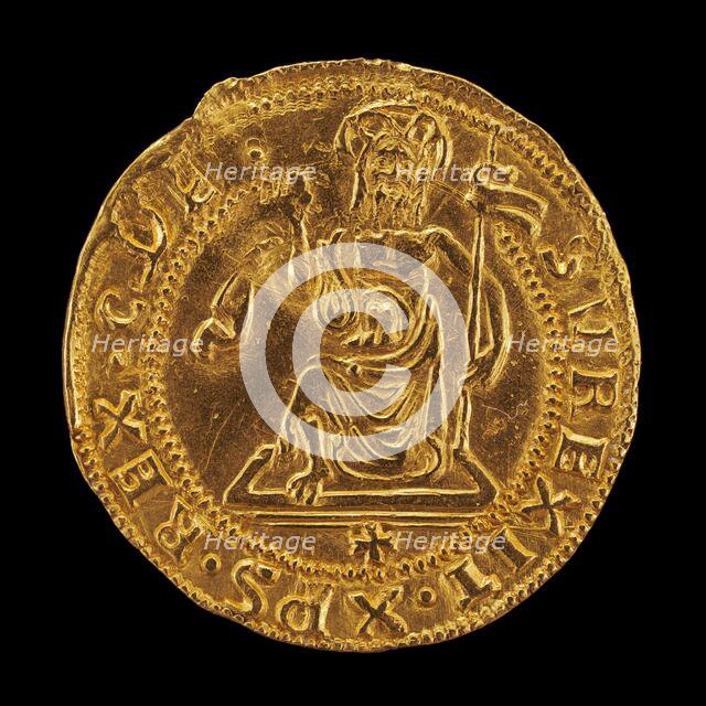 Christ Rising from the Tomb Holding a Banner [reverse], 15th century. Creator: Unknown.