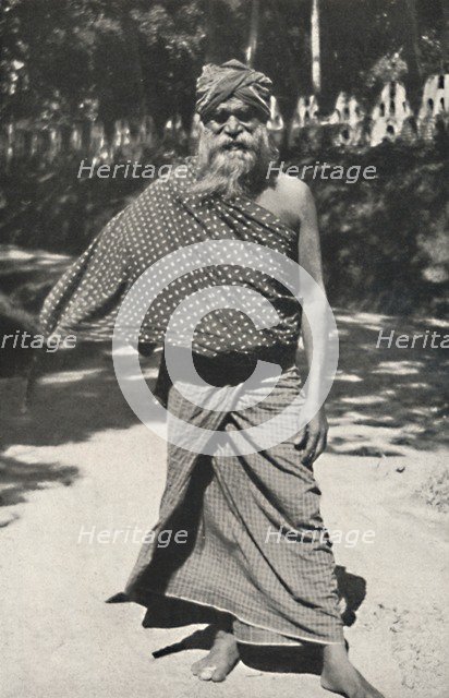 'Alter singhalesiscer Arbeiter aus Kandy', 1926. Artist: Unknown.