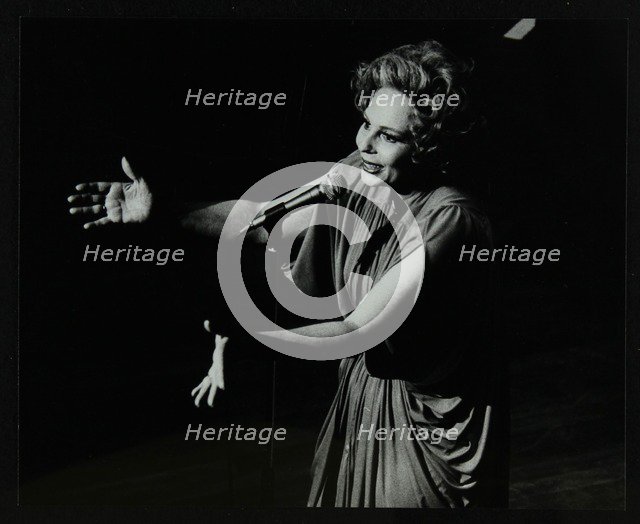 Marion Montgomery singing at the Forum Theatre, Hatfield, Hertfordshire, 17 March 1979. Artist: Denis Williams