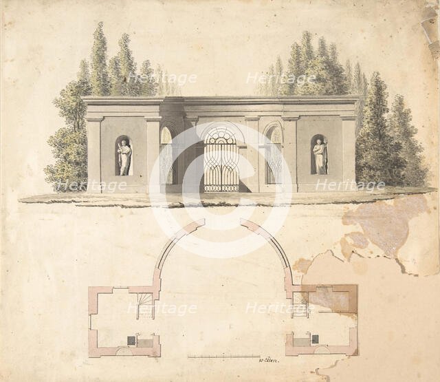 Elevation Design for Pavillion, 19th century. Creator: Anon.