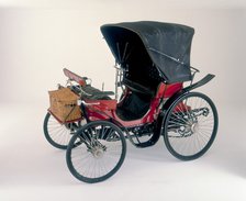 1896 Peugeot 3.5 hp horseless carriage. Artist: Unknown
