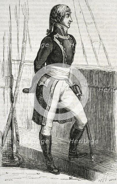 Cosme Damian Churruca y de Elorza, (Motrico,1761-Battle of Trafalgar, 1805), Spanish mariner, 1852. Creators: Eusebio Zarza, Tomás Carlos Capuz.