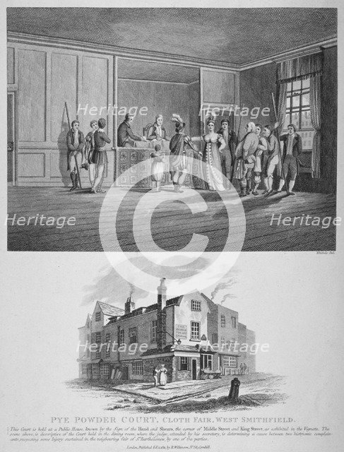 Hand and Shears Inn, Cloth Fair, City of London, 1811. Artist: Anon