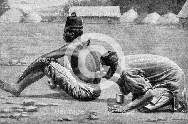 Cupping, wet and dry, as a therapeutic measure, Africa, 1922.Artist: FW Taylor