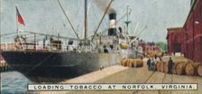 'Loading Tobacco at Norfolk, Virginia.', 1926. Artist: Unknown.