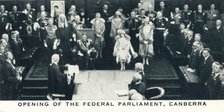 'Opening of the Federal Parliament, Canberra', 1927 (1937). Artist: Unknown.