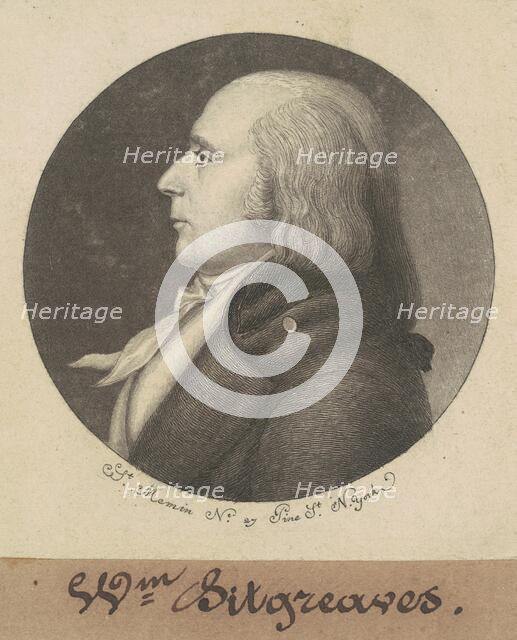 John Sitgreaves, 1798. Creator: Charles Balthazar Julien Févret de Saint-Mémin.