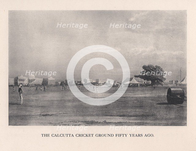The Calcutta Cricket Ground, India, 1861 (1912). Artist: Unknown.