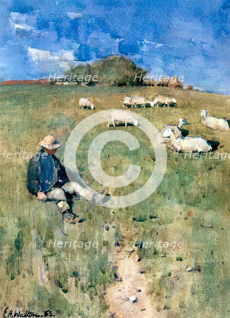 The Young Shepherd, 1883. Creator: Edward Arthur Walton.