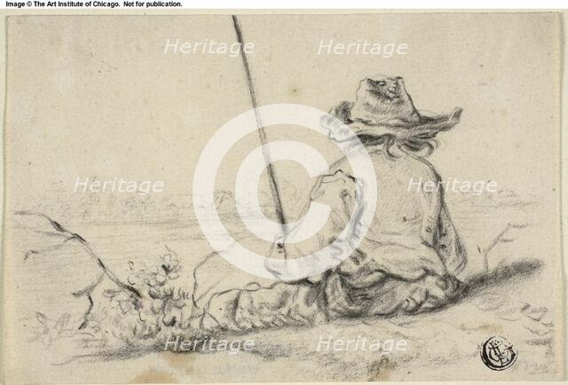 Fisherman on Bank, n.d. Creator: Jacob van Strij.