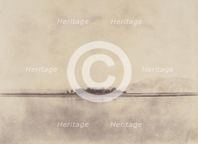 The Nile in front of the Theban Hills, 1853-54. Creator: John Beasley Greene.