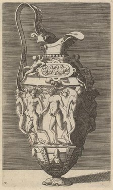 Vase with Dancing Women and Satyrs, 17th century (late). Creator: Rene Boyvin.