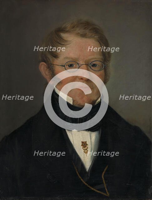 Portrait of County Court Judge Jens C. Delphin, 1843. Creator: Matthias Stoltenberg.