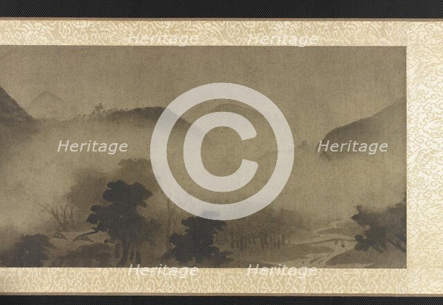 Landscape: mountains in mist, 1279-1368. Creator: Unknown.