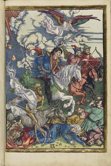 The Four Horsemen of the Apocalypse. From the Apocalypse (Revelation of John), 1511. Creator: Dürer, Albrecht (1471-1528).