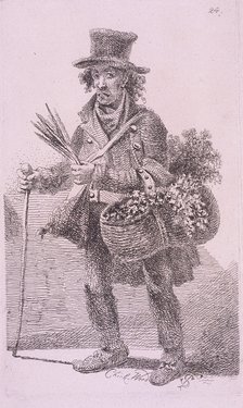 'Chick-Weed', Cries of London, 1819 Artist: John Thomas Smith
