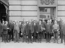 Democratic State Chairman Outside Willard Hotel, with Some of Democratic National Committee..., 1916 Creator: Harris & Ewing.