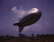 Parris Island, S.C., barrage balloon, 1942. Creator: Alfred T Palmer.