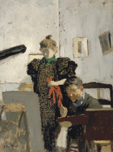 Vallotton and Natanson. Artist: Vuillard, Édouard (1868-1940)