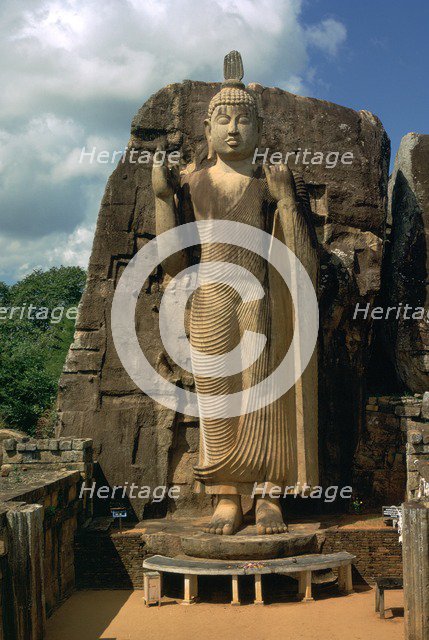 Awkana Buddha, a colossal statue. Artist: Unknown