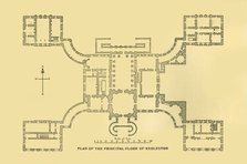 'Plan of the Principal Floor of Kedleston', 1925. Creator: Unknown.