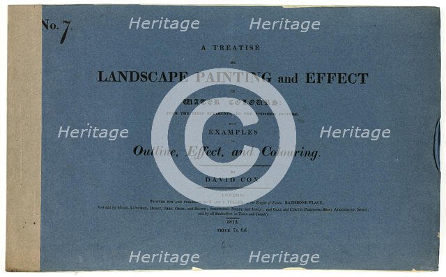 A Treatise on Landscape Painting and Effect in Water Colours: From the First Rudiments..., No. 7, 18 Creator: David Cox the elder.