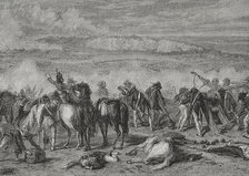 Battle of Jemappes (6 November 1792), French Revolutionary Wars, 1876. Creator: Alexandre Hurel.