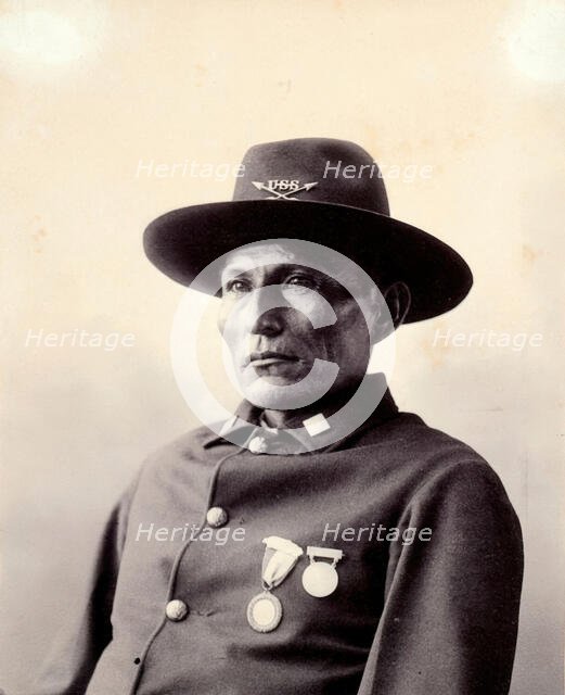 Naiche, hereditary chief of the Chiricahua, 1898. Creator: Frank A. Rinehart.