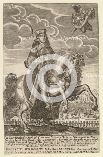 Portrait of Frederick William (1620-1688), Elector of Brandenburg, Duke of Prussia, 1680. Artist: Grimm, Simon (active ca. 1680)