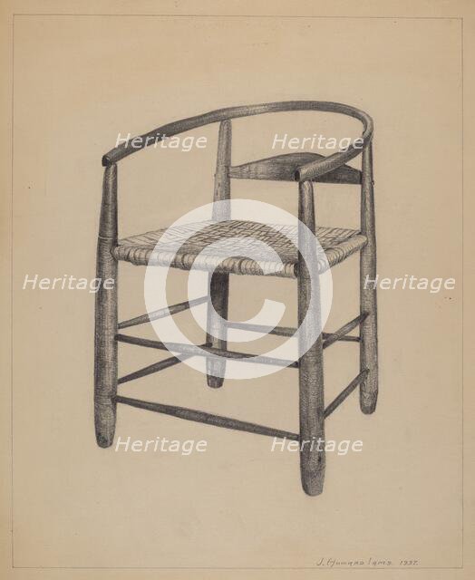 Chair-Round-A-Bout, 1937. Creator: J. Howard Iams.