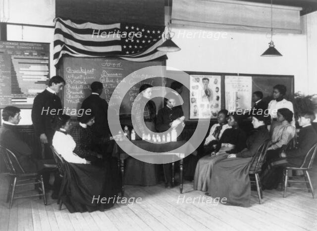 Class in hygiene Hampton Institute, Hampton, Va., 1899 or 1900. Creator: Frances Benjamin Johnston.