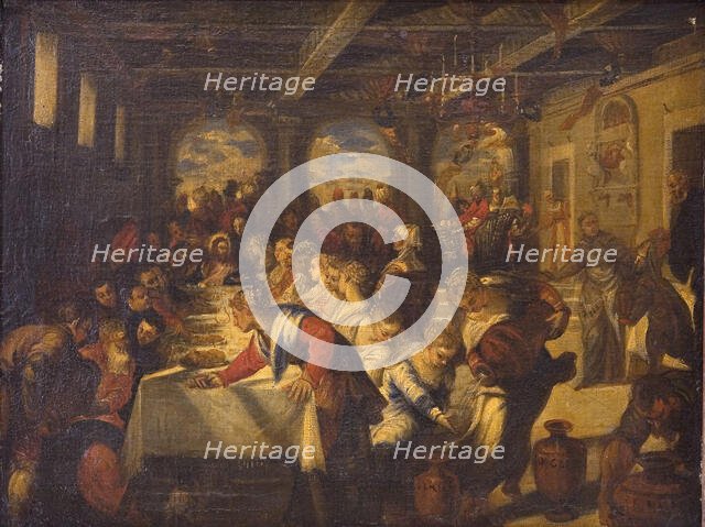 The Marriage at Cana, 1579-1625. Creators: Johannes Rottenhammer the elder, Jacopo Tintoretto.