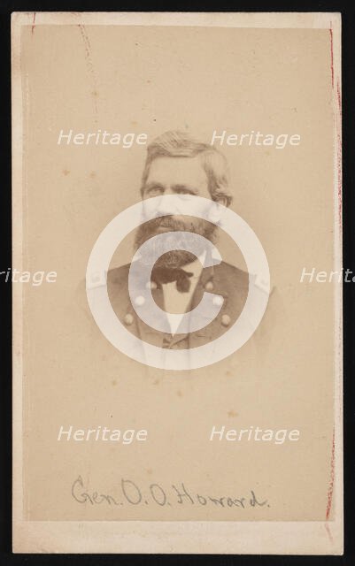 Portrait of General Oliver Otis Howard (1830-1909), 1860s. Creator: John Goldin.