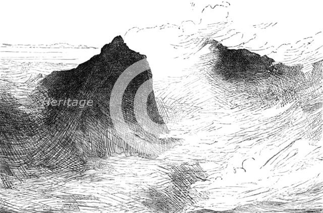 Sketch of a picture in the Royal Academy Exhibition: Mountain Tops, J. M'Whirter, A.R.A., 1881. Creator: Unknown.