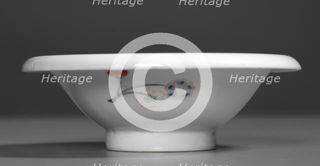 One of a Pair of Bowls with Flowers and Branches: Kakiemon Ware, early 18th century. Creator: Unknown.