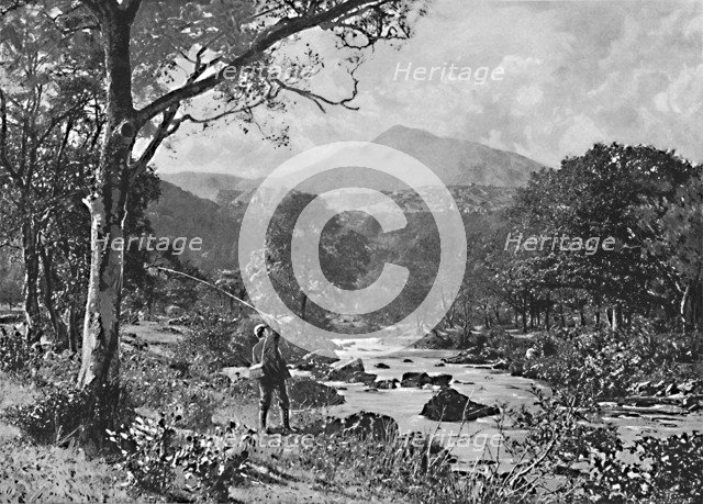 'Bettws-Y-Coed and Moel Siabod, from the Llugwy', c1896. Artist: I Slater.