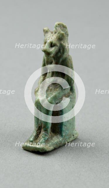 Amulet of the Goddess Bastet, Egypt, Third Intermediate Period, Dynasty 21-25 (1070-656 BCE). Creator: Unknown.