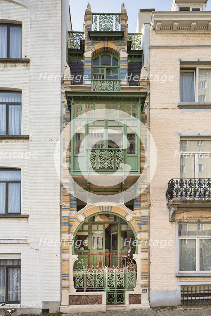 Maison Strauven, Brussels, Belgium, (1905), c2014-2017. Artist: Alan John Ainsworth.