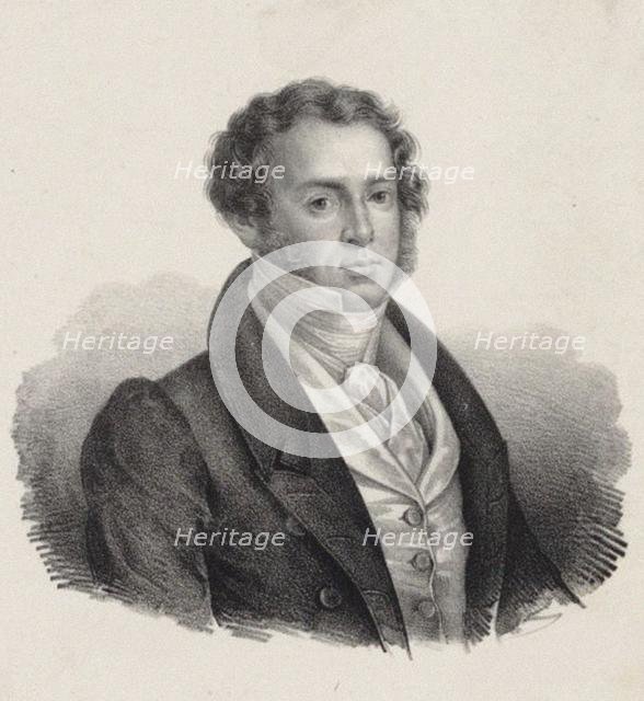 Portrait of the Composer Saverio Mercadante (1795-1870). Creator: Gozzini, Giuseppe (1806-1886).