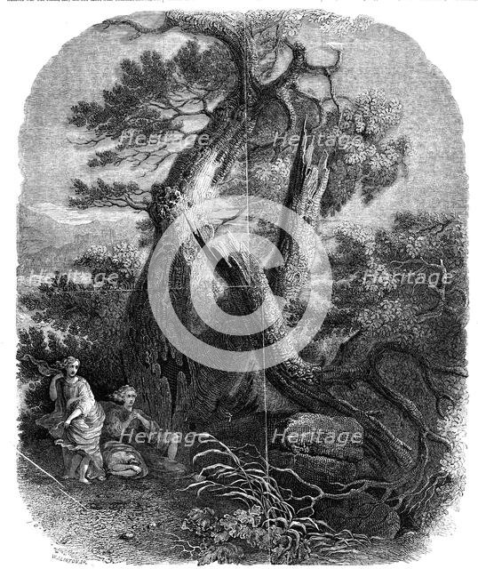 Specimen of wood-engraving, "The Death of the Children of Niobe", ...1844. Creator: W. J. Linton.