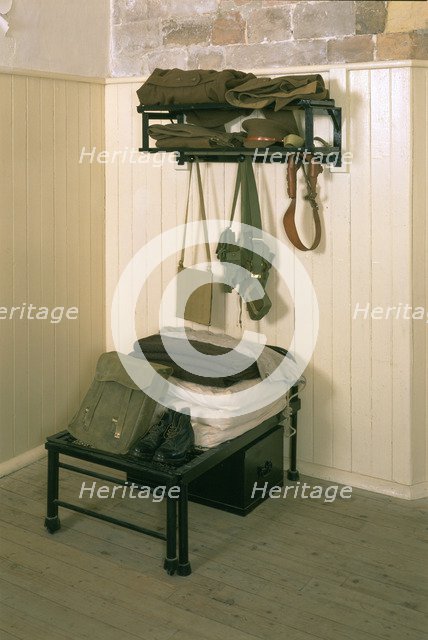 Barrack room at Calshot Castle, Hampshire, 1995. Artist: J Bailey