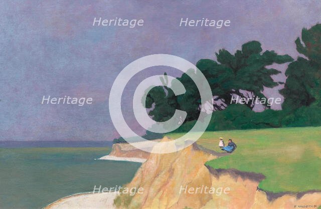 Falaise à Vasouy, 1910. Creator: Vallotton, Felix Edouard (1865-1925).