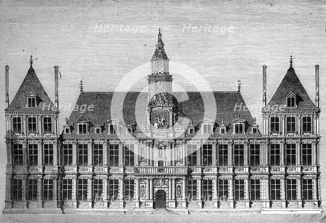 Hotel de Ville, Reims, France, 1882-1884. Artist: Unknown
