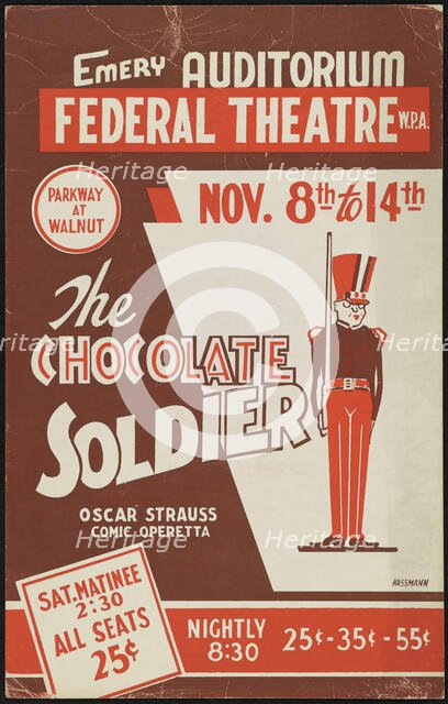 The Chocolate Soldier, [193-]. Creator: Unknown.