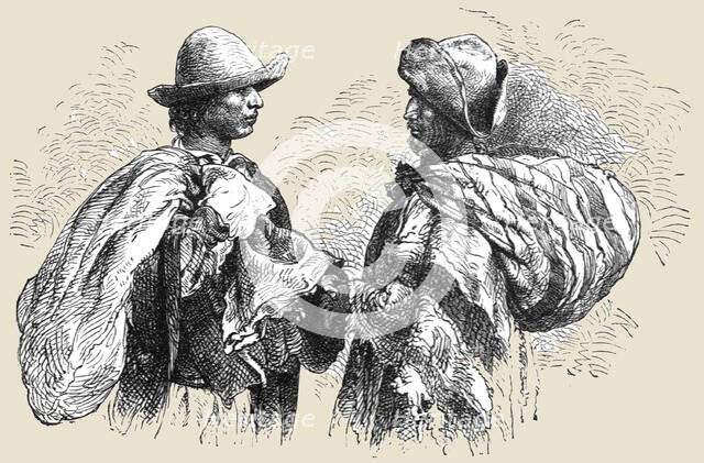 'Emigrants from Bolivia; About the Chincha Islands', 1875. Creator: Unknown.