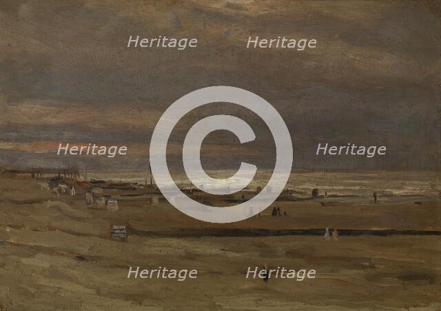 Beach, c1860-1890. Creator: Félicien Rops.