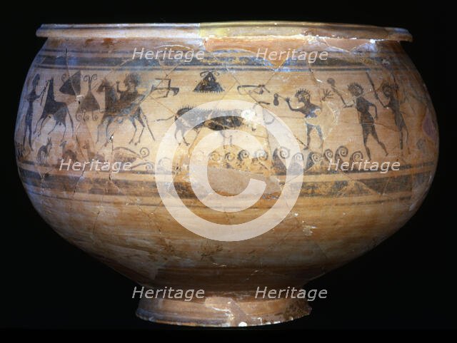 Detail of a vase from the Tossal de San Miguel, Lliria (Valencia). Creator: Unknown.