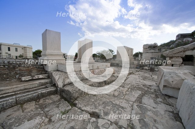 The Triumphal Arch at Eleusis, Greece. Artist: Samuel Magal
