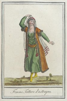 Costumes de Différents Pays, 'Femme Tattare d'Astragan', c1797. Creators: Jacques Grasset de Saint-Sauveur, LF Labrousse.