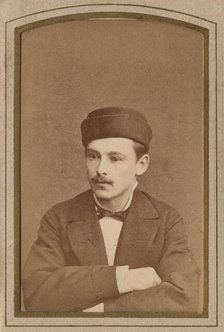 A young man (Innokenty Verkhovinsky) in demi-season clothes., late 19th-early 20th cent. Creator: PA Milevskii.